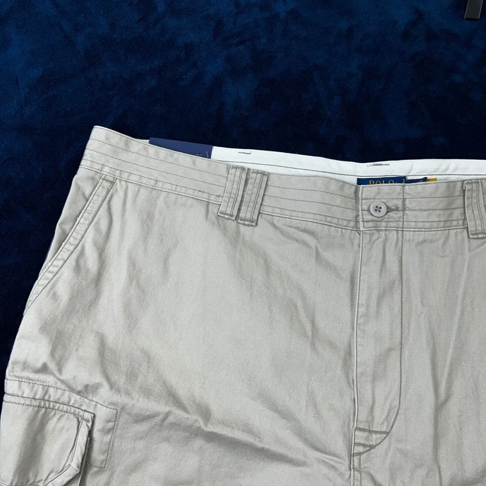 NWT Polo Ralph Lauren Classic Fit Chino Shorts 50B Cargo Beige Stretch‎